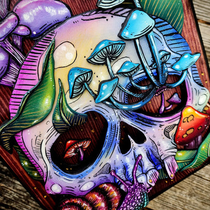 Skull & Nature Hidden Key Box