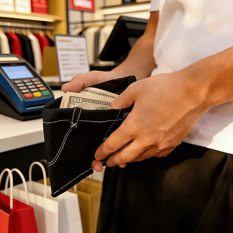 Classic Blue Jeans Denim Wallet