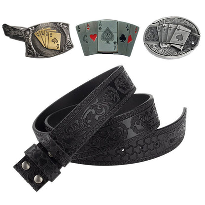 🔥LAST DAY 50% OFF🔥Western Fashion Genuine Leather Belt Poker Utility Belt Set