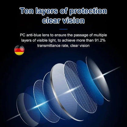 Frameless Progressive Smart Vision Glasses – Multi-Focus Clarity with Blue Light Protection-JY