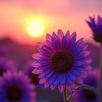 Last 8,000 Seeds💜 Midnight Sun Giant Sunflower Seeds 🌻 Rare Strain & Grows 8ft+ Tall-ZBD