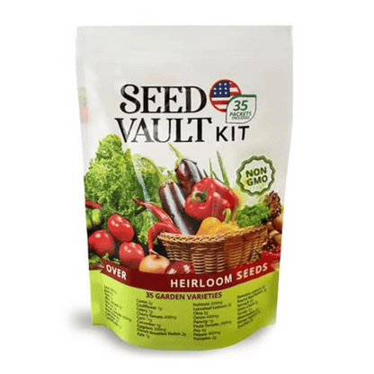 Ultimate Survival Seed Vault (15000 Seeds) | 35 Variety Pack🌿|3 Year Shelf Life-ZBD