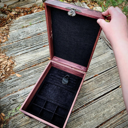 Skull & Nature Hidden Key Box