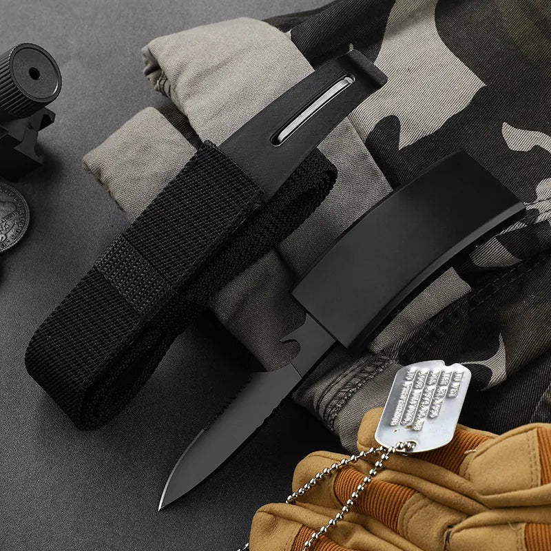 🔥Hot Sale🔥Tactical Nylon Belt with Concealed Self-Defense Knife