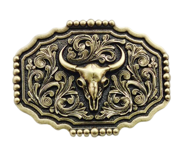 Western Style Fashion Creative Belt Buckle - Cow Head