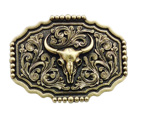 Western Style Fashion Creative Belt Buckle - Cow Head