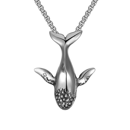 Fashion Punk Whale Pendant Personalized Necklace
