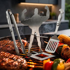 Funny Muscle Grill Guy™ 🍖BBQ Sausage Holder