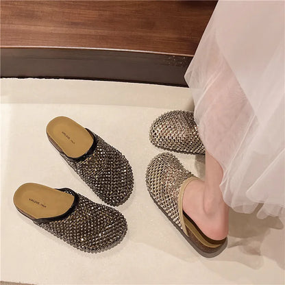 🔥Last Day 72% Off🔥Women's Rhinestone Slip-on Mules