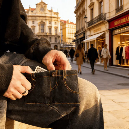 Classic Blue Jeans Denim Wallet