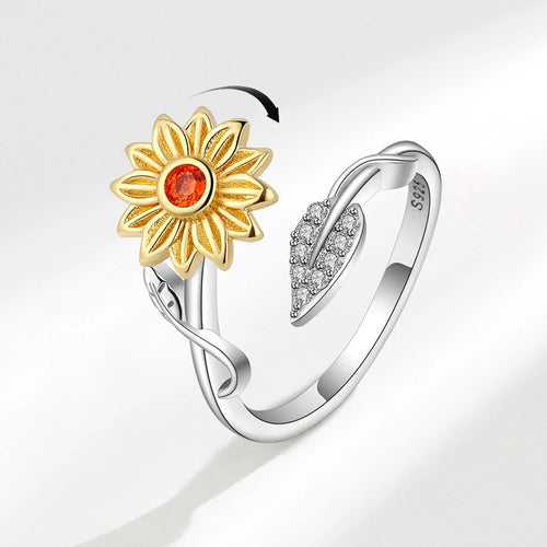Sunflower Rotatable Rings - Leaf