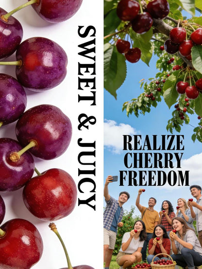 🍒 Premium Heirloom Sweet Cherry Tree Seedling 🌱 | Non-GMO Live Fruit Tree Starter for Home Gardens, Patios & High Yield Backyard Orchards 🌳-LGZ