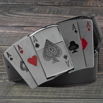 🔥LAST DAY 50% OFF🔥Western Fashion Genuine Leather Belt Poker Utility Belt Set