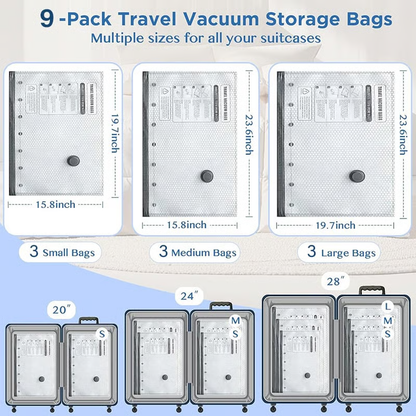 🔥Hot Sale🔥Cordless Travel Vacuum Bag Set