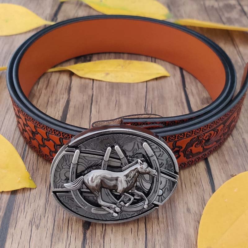 🔥Last Day Sale 50% OFF🔥Fashion Punk Men's Genuine Leather Belt With Knife