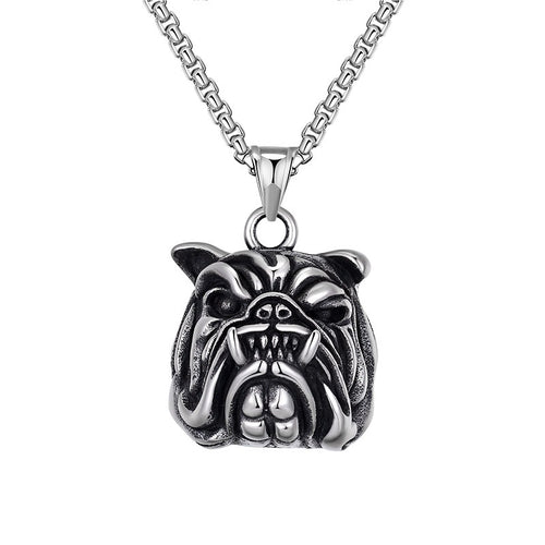 Fashion Punk Bull Dog Pendant Personalized Necklace