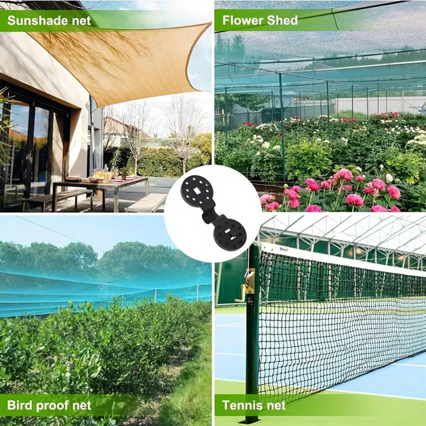 Universal Shade Clothes Clips for Sun Shade Sail Tarpaulin Mesh Canopy Fence, Shade Cloth Heavy Duty Lock Grip, Shade Cloth Clips Windproof Awning Clamp Grip-JY