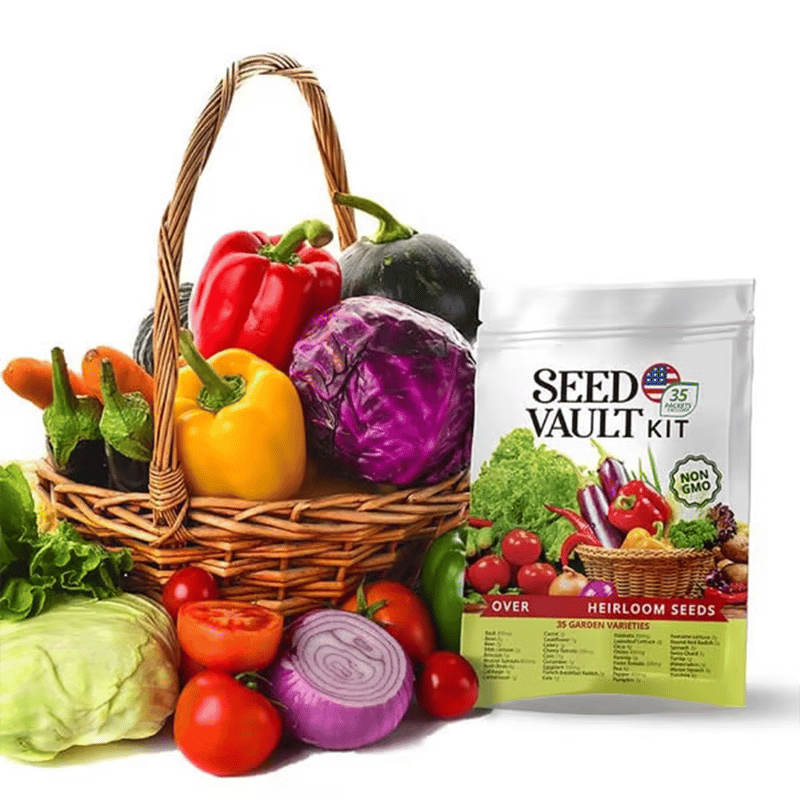 Ultimate Survival Seed Vault (15000 Seeds) | 35 Variety Pack🌿|3 Year Shelf Life-ZBD
