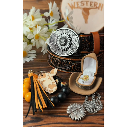 🔥Hot Sale 50% OFF🔥Sunflower Belt Gift Set