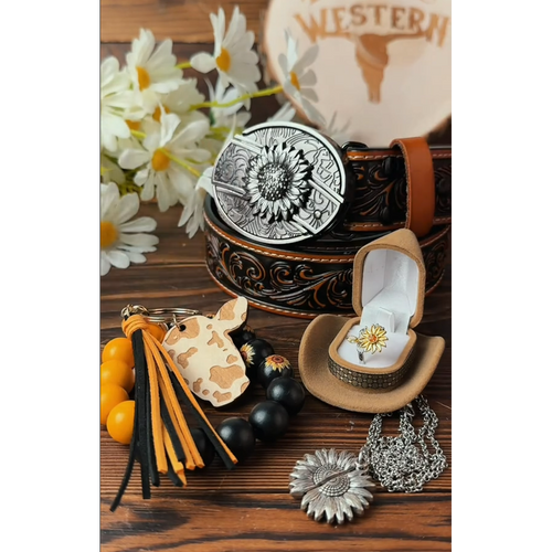 🔥Hot Sale 50% OFF🔥Sunflower Belt Gift Set