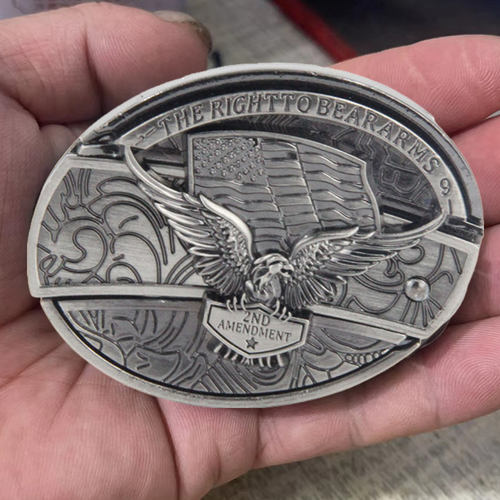 (New Arrival)Fashion Punk Creative Belt Buckle With Knife - Flag Eagles