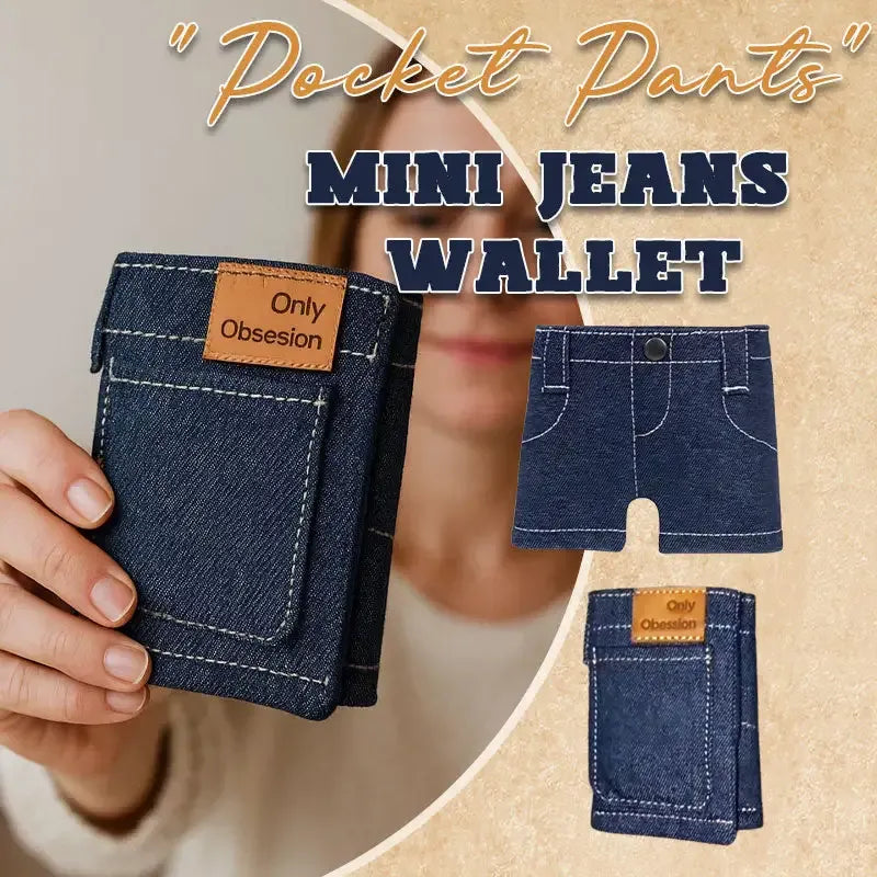 Classic Blue Jeans Denim Wallet