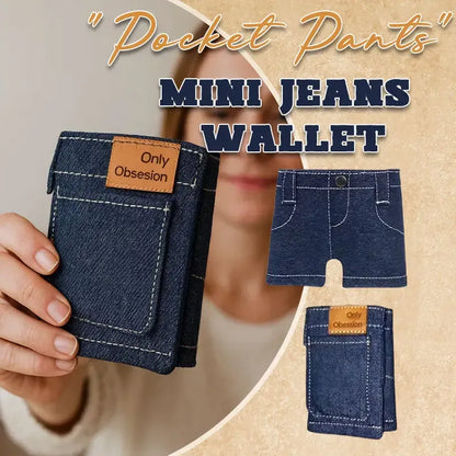 Classic Blue Jeans Denim Wallet