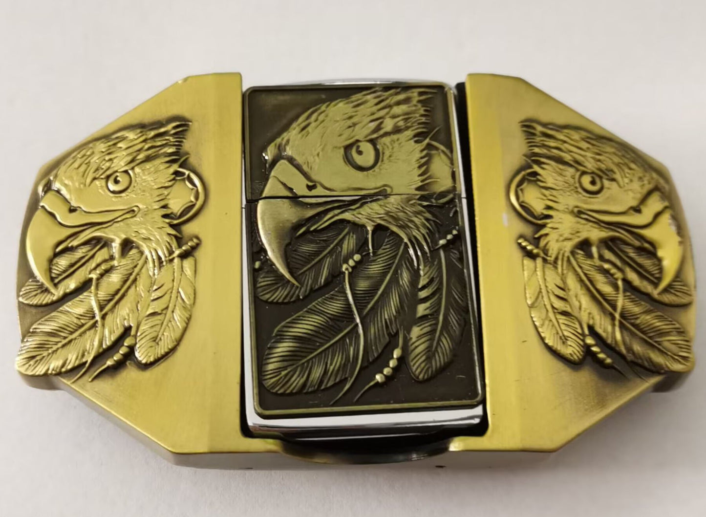 🔥LAST DAY 50% OFF🔥 Fashion Punk Men's Genuine Leather Belt With Lighter