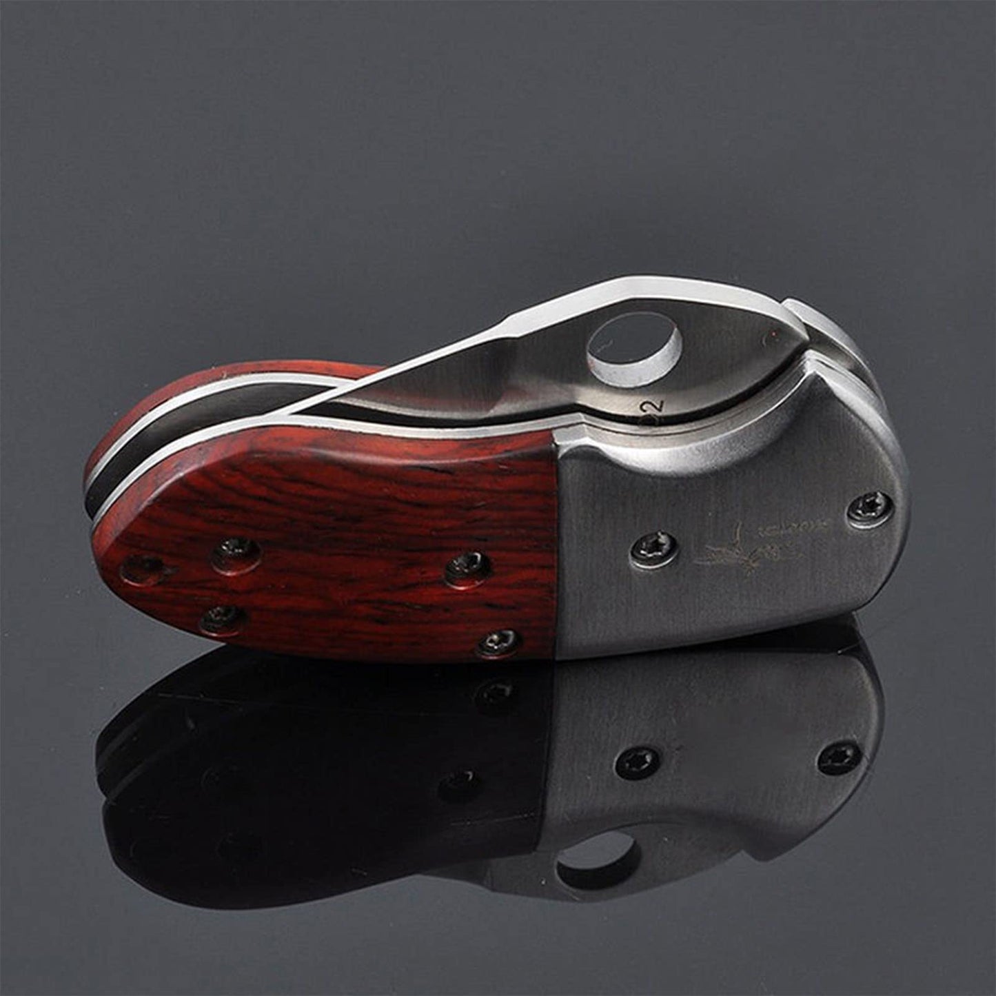 🔥LAST DAY 70% OFF🔥 Wood Handle Outdoor EDC Pocket Knife Mini Folding Knife