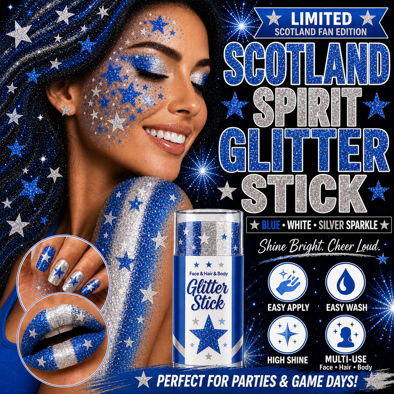 LIMITED!!!✨National Colors Fans Glitter Stick✨