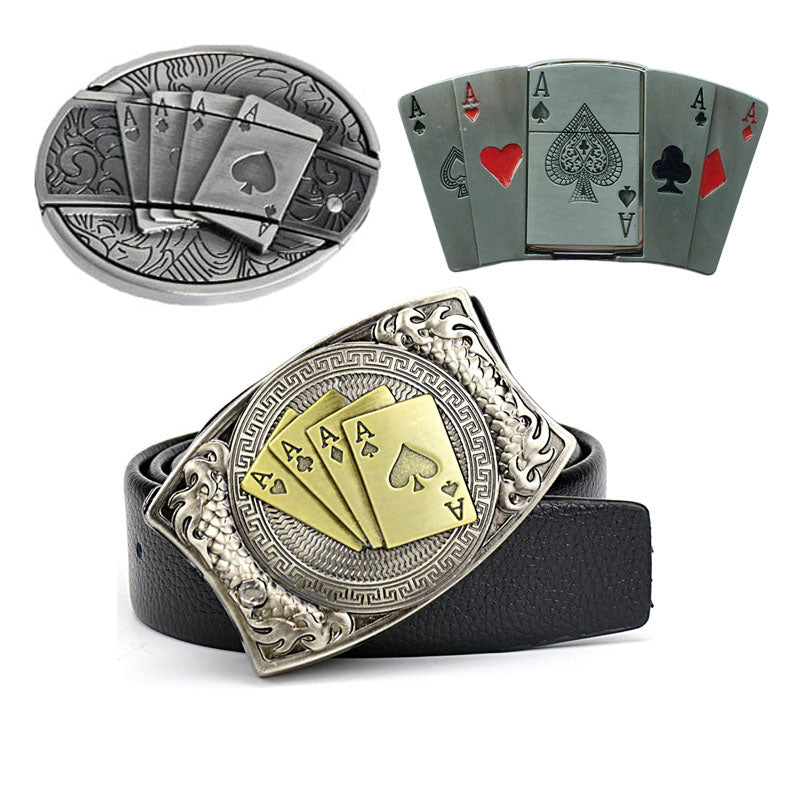 🔥LAST DAY 50% OFF🔥Western Fashion Genuine Leather Belt Poker Utility Belt Set
