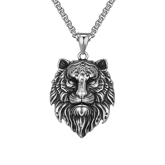 Fashion Punk Lion Pendant Personalized Necklace