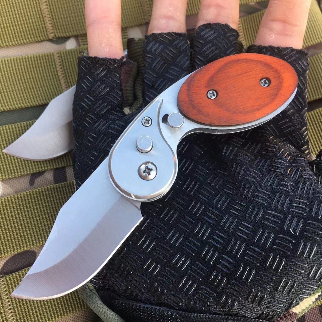 🔥Christmas Sale 70% OFF🔥Wood Handle Outdoor Mini Folding Knife