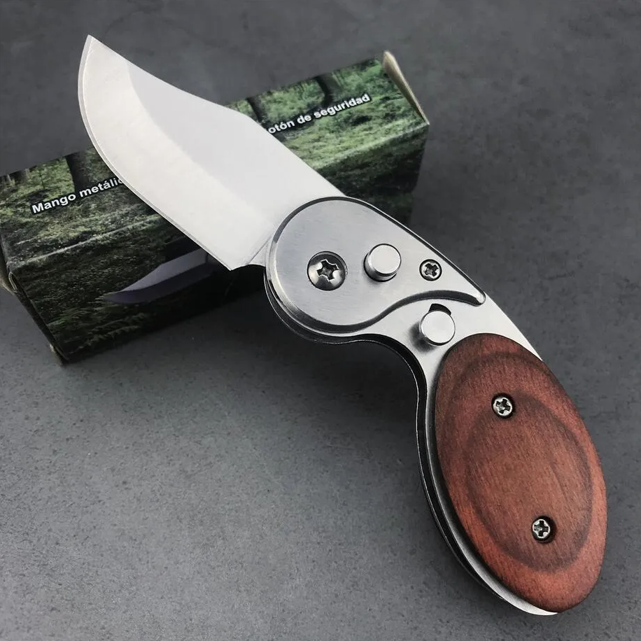 🔥Christmas Sale 70% OFF🔥Wood Handle Outdoor Mini Folding Knife