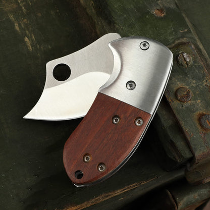 🔥LAST DAY 70% OFF🔥 Wood Handle Outdoor EDC Pocket Knife Mini Folding Knife