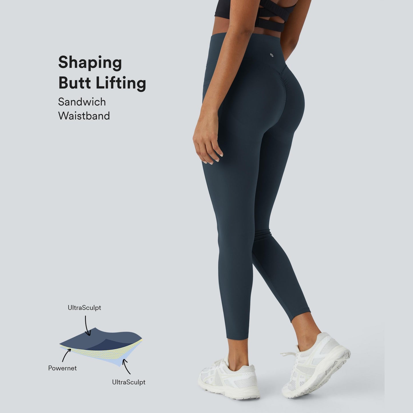 Spring Sale🌼High Waisted Scrunch Butt Lifting Tummy Control Pocket Shaping Training Leggings🍑-LGZ