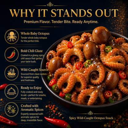 Spicy Wild-Caught Octopus Snack