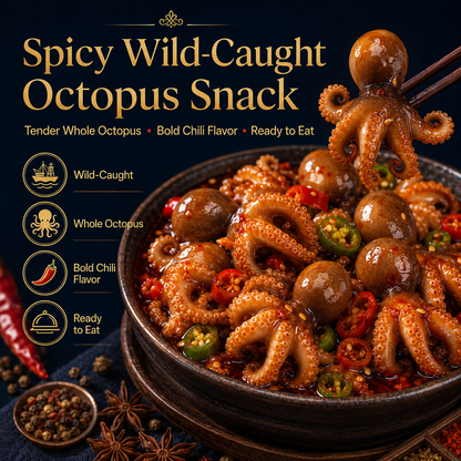 Spicy Wild-Caught Octopus Snack