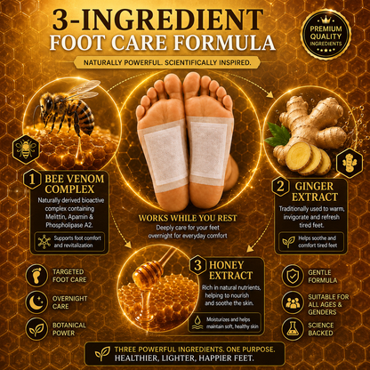 Redprintware® Bee Venom Ginger & Honey Care Foot Pads - Alin