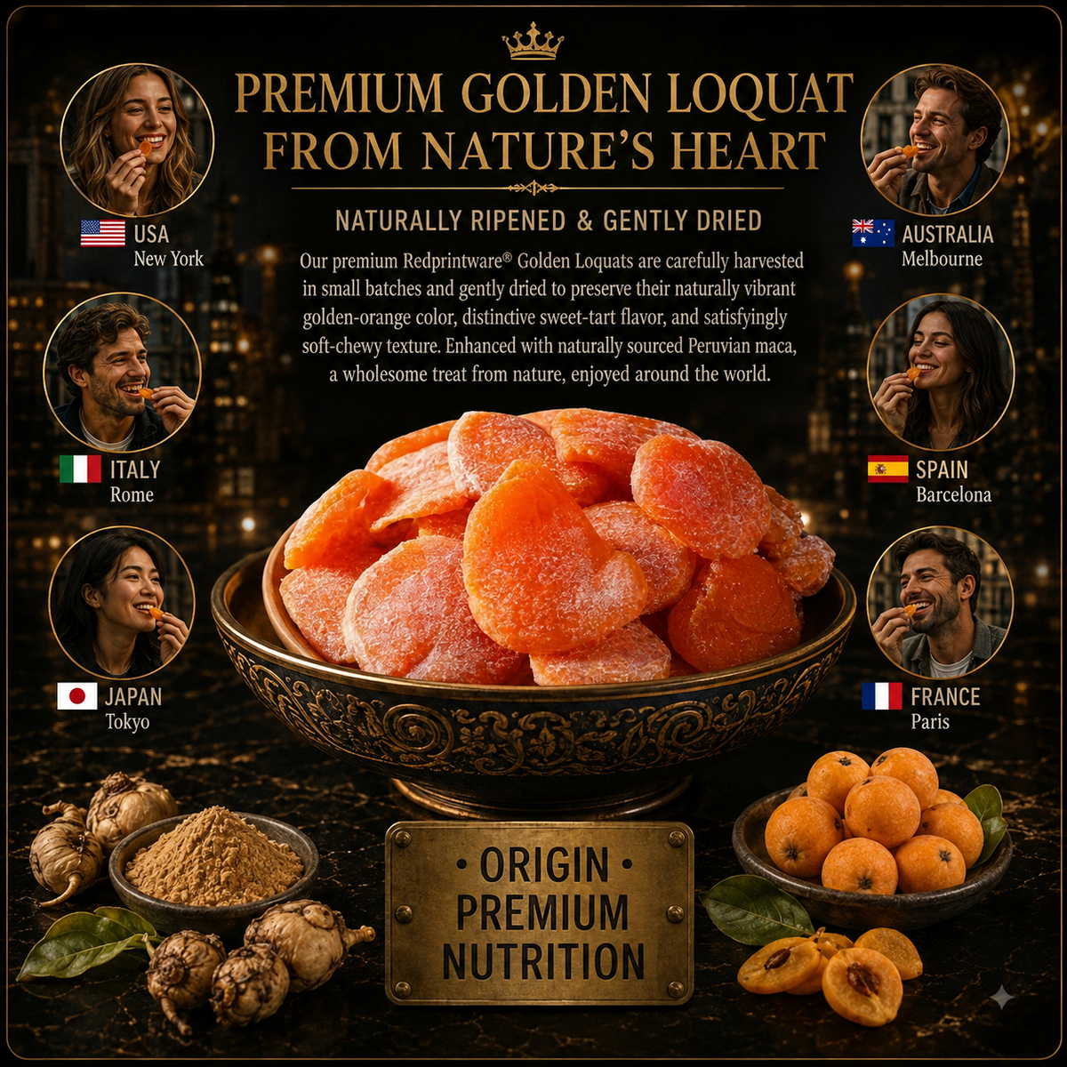 Redprintware® Premium Golden Loquat