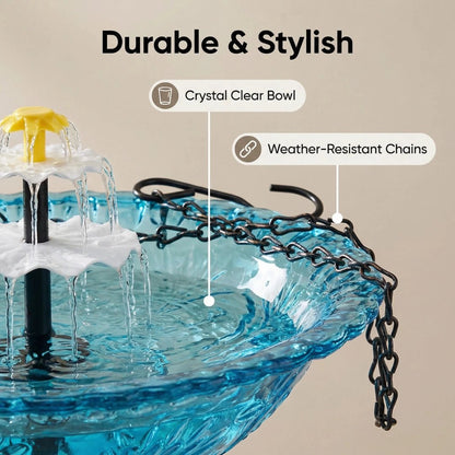 🐦Solar Cascade Hanging Bird Bath Fountain
