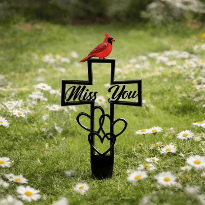 🐦LAST DAY 49% OFF -💖✝️Metal Cemetery Memorial Plaque for Remembrance✝️