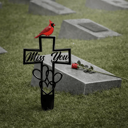 🐦LAST DAY 49% OFF -💖✝️Metal Cemetery Memorial Plaque for Remembrance✝️