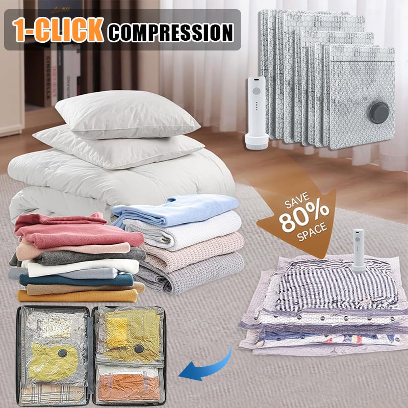 🔥Hot Sale🔥Cordless Travel Vacuum Bag Set