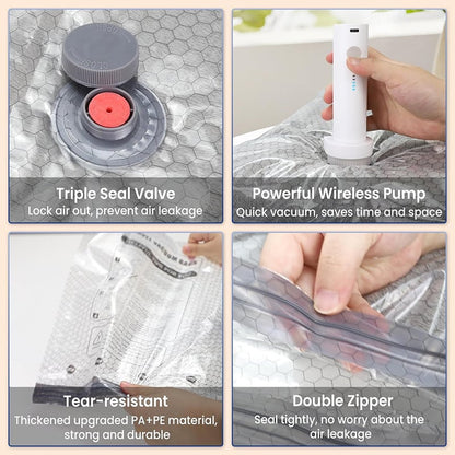 🔥Hot Sale🔥Cordless Travel Vacuum Bag Set