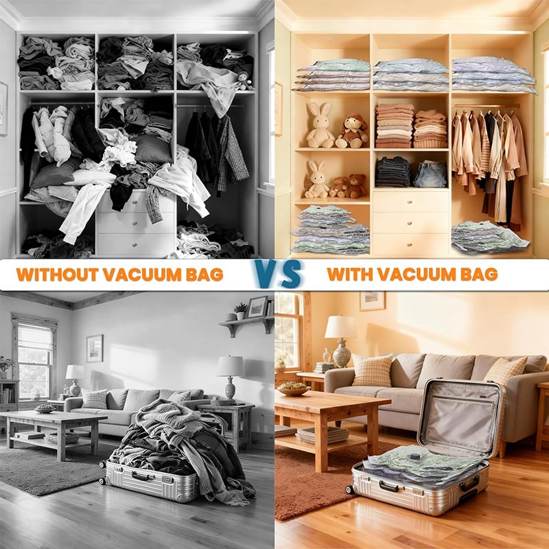 🔥Hot Sale🔥Cordless Travel Vacuum Bag Set