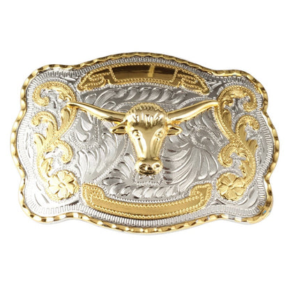Western Style Fashion Creative Belt Buckle - Longhorn