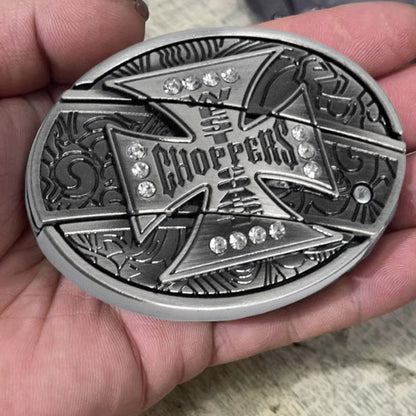 🔥Last Day Sale 50% OFF🔥Fashion Punk Men's Genuine Leather Belt With Knife