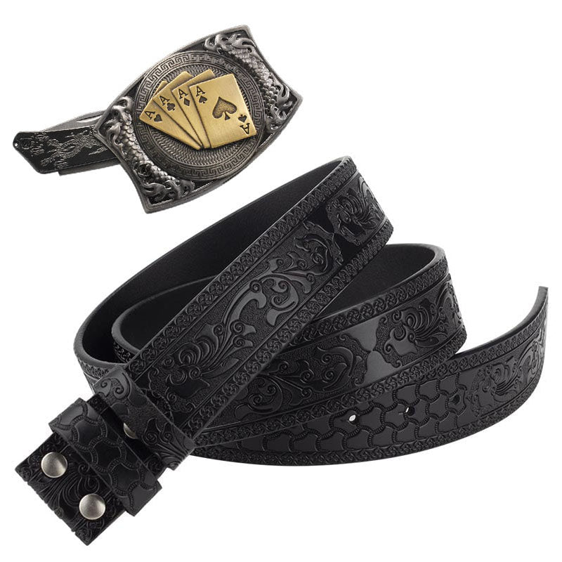🔥LAST DAY 50% OFF🔥Western Fashion Genuine Leather Belt Poker Utility Belt Set