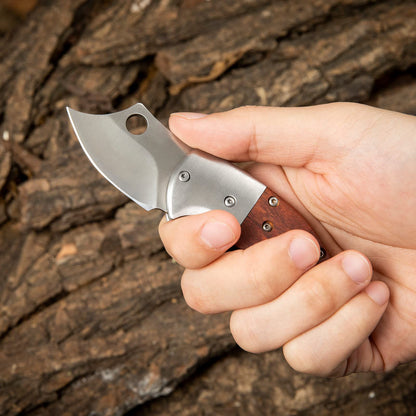 🔥LAST DAY 70% OFF🔥 Wood Handle Outdoor EDC Pocket Knife Mini Folding Knife